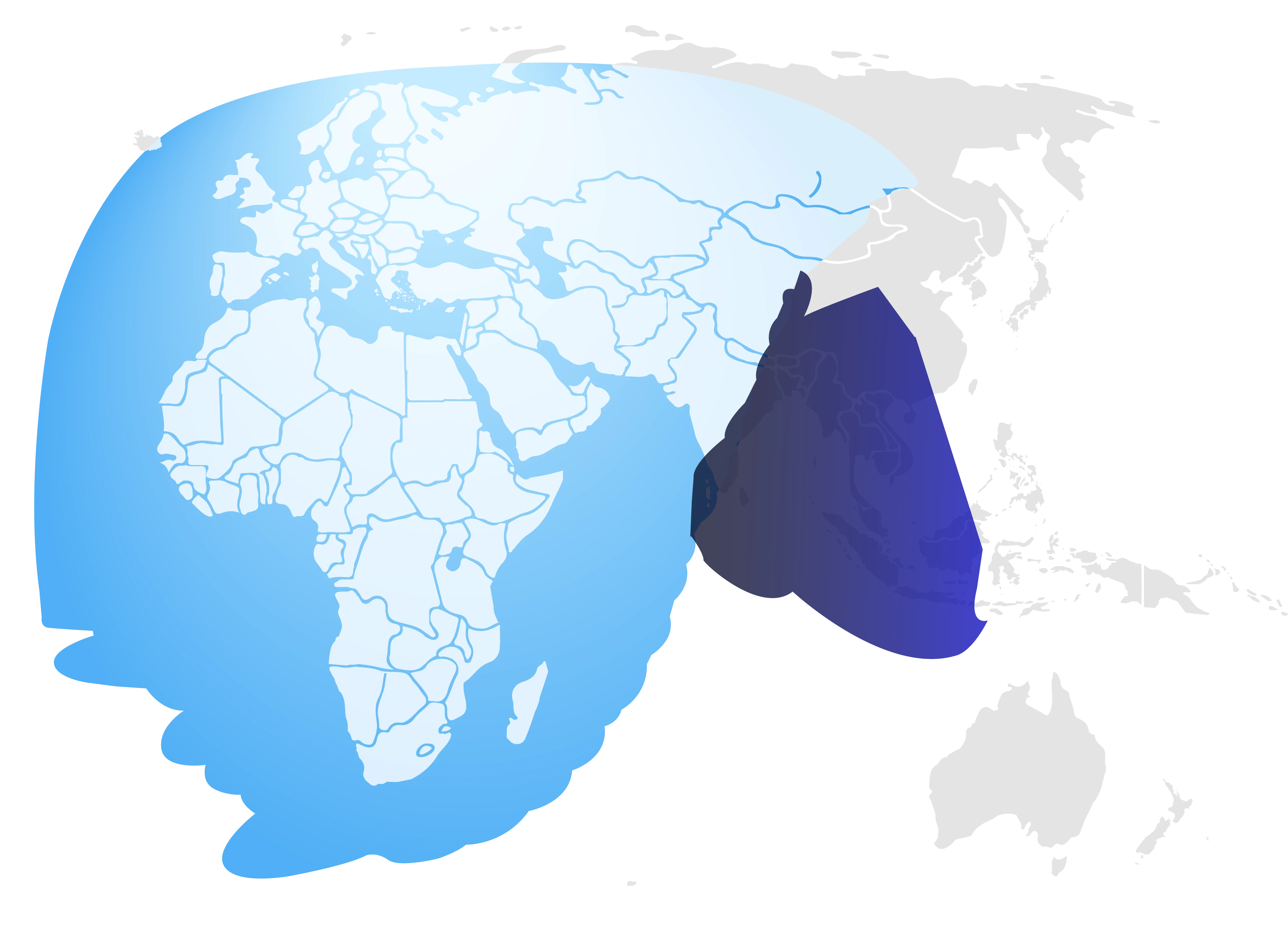 Thuraya-4 coverage map